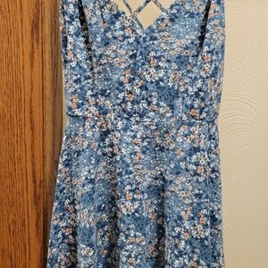 Nine Britton Floral Blue Dress